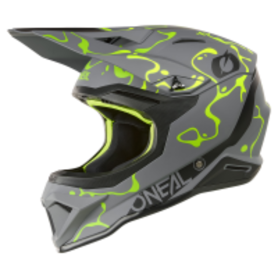 Picture of 1SRS Helmet SPLASH gray/neon yellow