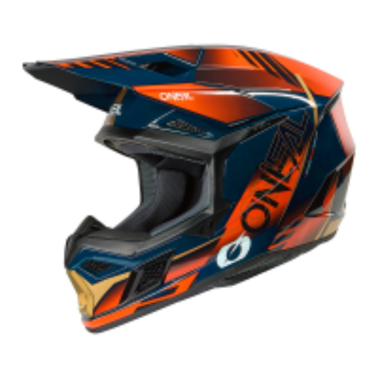 Picture of 3SRS Helmet HAZE blue/orange/gold