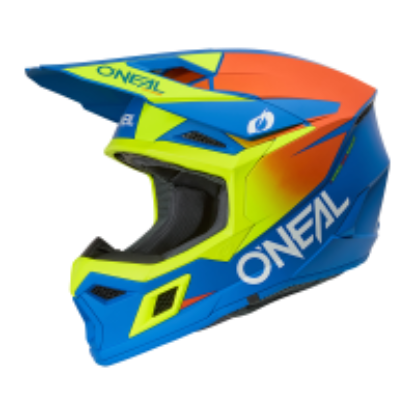 Afbeeldingen van 3SRS Youth Helmet SOLID blue/neon yellow