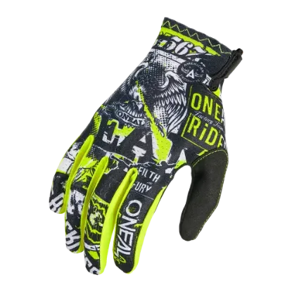 Afbeeldingen van MATRIX Glove ATTACK black/neon yellow