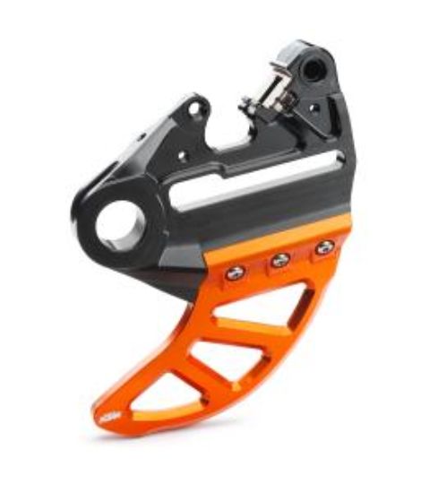 Picture of 125-500 SX(F)/EXC(F) 04-23 BRAKE CALIPER SUPPORT WITH BRAKE DISC GUARD