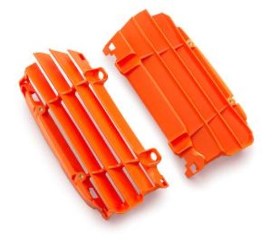 Afbeeldingen van 125-500 SX(F)/EXC(F) 23-27 RADIATOR PROTECTION ORANGE